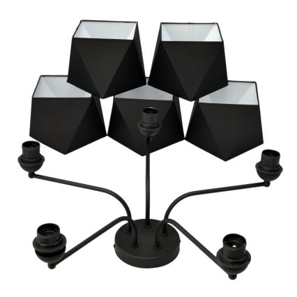 Люстра ADAMANT 5xE27/15W/230V черная