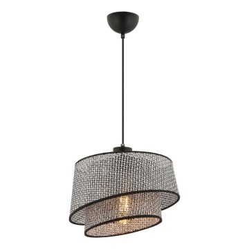 Люстра BARETTE 1xE27/60W/230V сива/черна