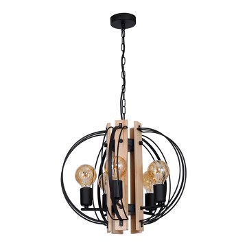 Люстра DALVIN 5xE27/60W/230V чорний