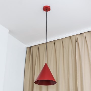 Люстра ETNA II на тросе 1xE27/15W/230V диам. 25 см красная