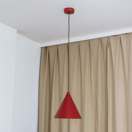 Люстра ETNA II на тросе 1xE27/15W/230V диам. 25 см красная