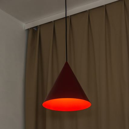 Люстра ETNA II на тросе 1xE27/15W/230V диам. 25 см красная