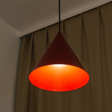 Люстра ETNA II на тросе 1xE27/15W/230V диам. 25 см красная