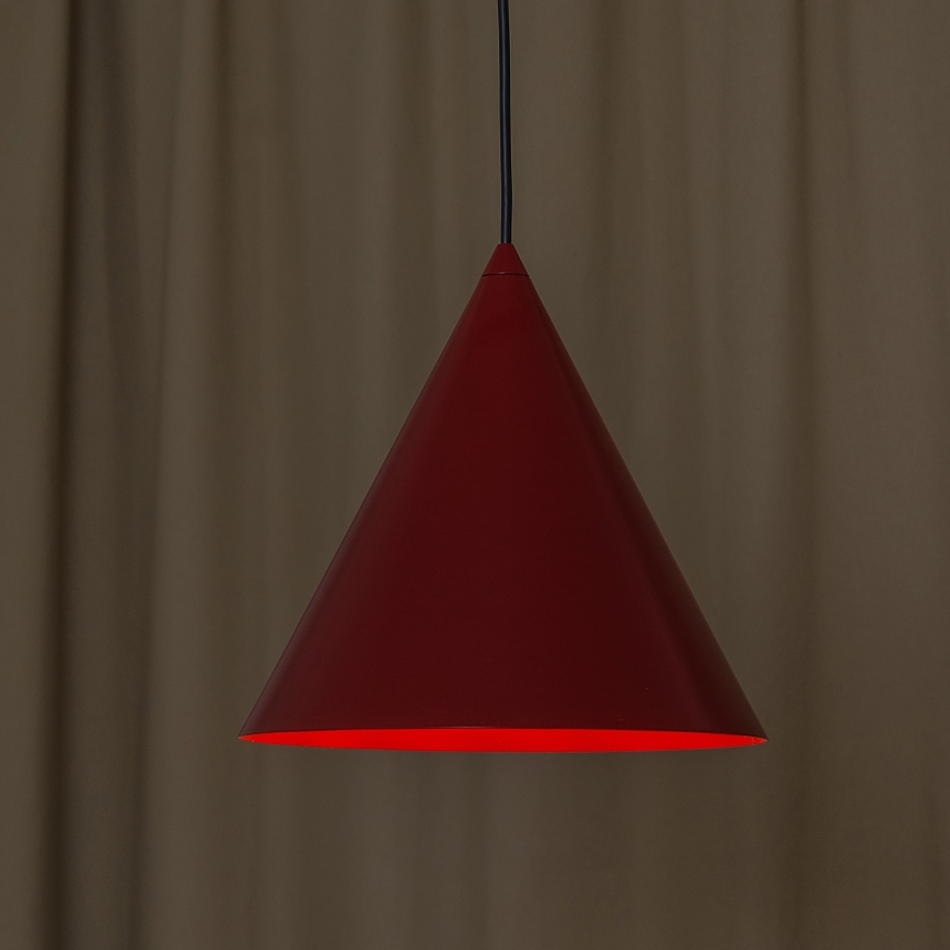 Люстра ETNA II на тросе 1xE27/15W/230V диам. 25 см красная