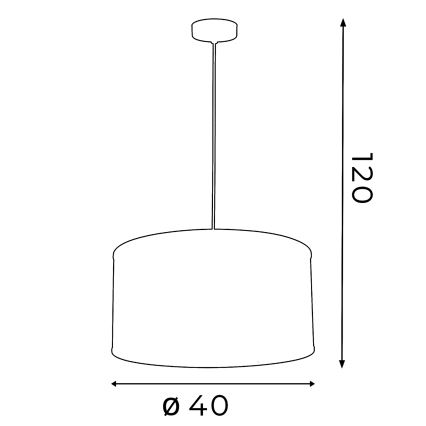 Люстра FELIX 1xE27/60W/230V черная
