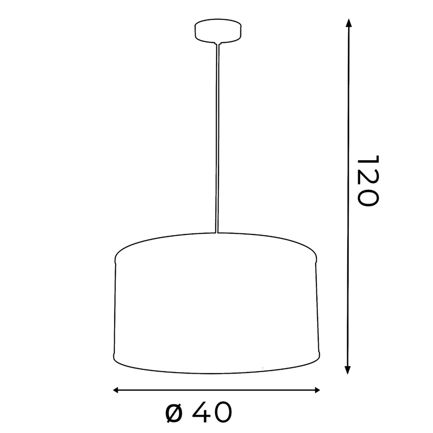 Люстра FELIX 1xE27/60W/230V чорний