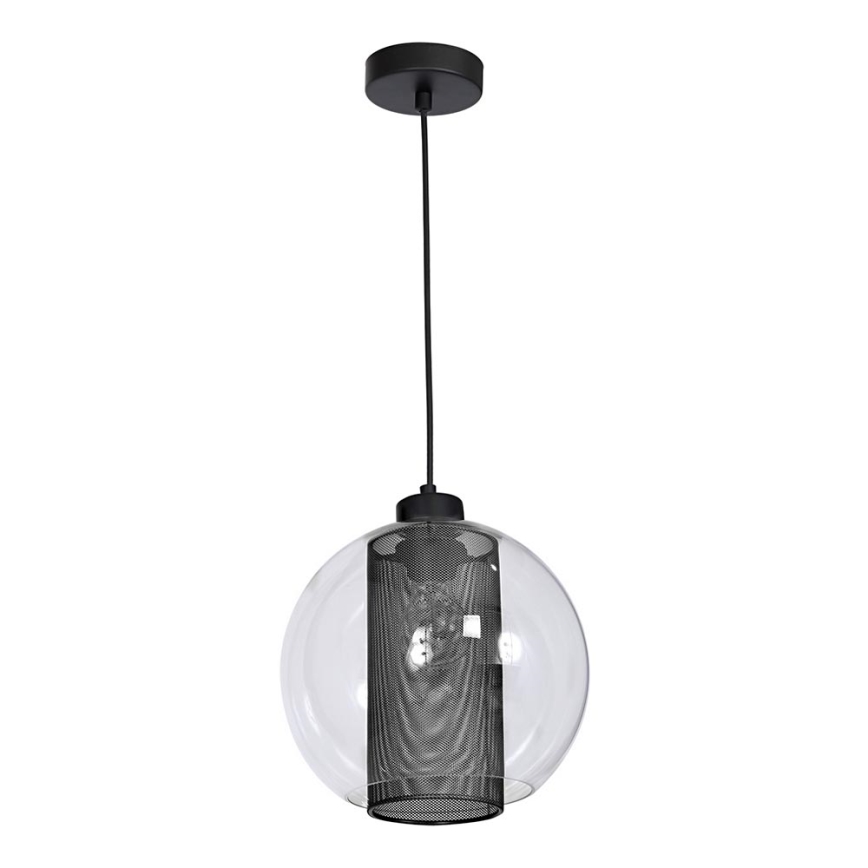 Люстра FUNA 1xE27/60W/230V чорний
