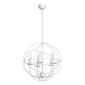 Люстра GLOBE 5 5xE14/60W білий