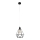Люстра KARO 1xE27/15W/230V черная
