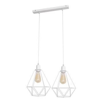 Люстра KARO 2xE27/15W/230V белая