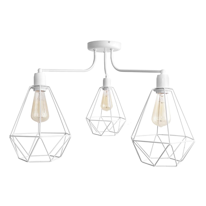 Люстра KARO 3xE27/15W/230V белая