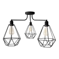 Люстра KARO 3xE27/15W/230V черная