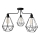 Люстра KARO 3xE27/15W/230V чорний