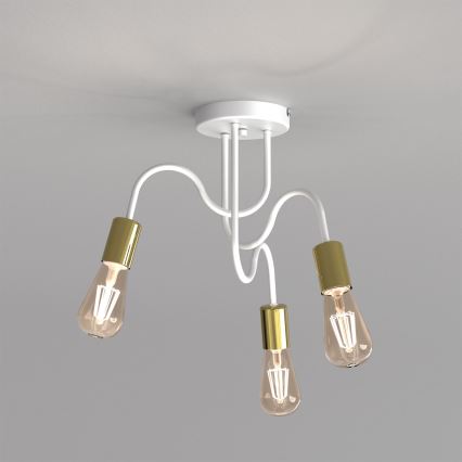 Люстра KINGA 3xE14/60W/230V кремовая