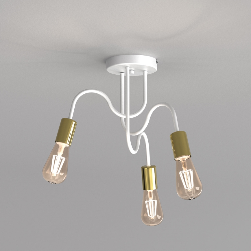 Люстра KINGA 3xE14/60W/230V кремовая