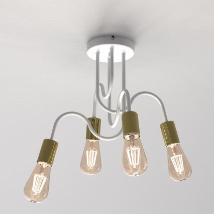 Люстра KINGA 5xE14/60W/230V кремовая