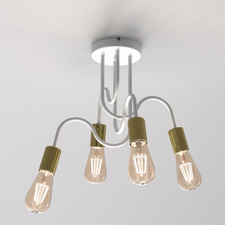 Люстра KINGA 5xE14/60W/230V кремовая