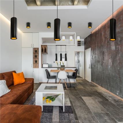 Люстра LATI 1xGU10/8W/230V черная