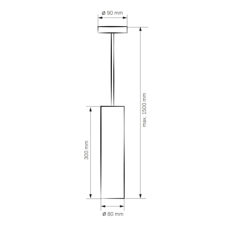 Люстра LATI 1xGU10/8W/230V чорний
