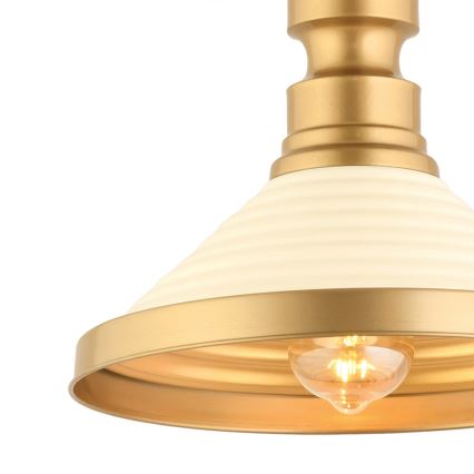 Люстра MONZA 1xE27/40W/230V пр. 30 см кремова/золота
