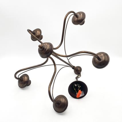 Люстра на цепи ANTON 5xE14/15W/230V бронзовая