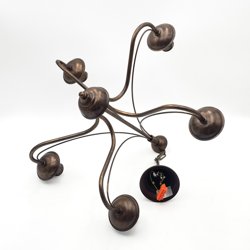 Люстра на цепи ANTON 5xE14/15W/230V бронзовая