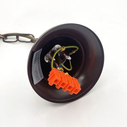 Люстра на цепи ANTON 5xE14/15W/230V бронзовая