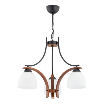 Люстра на цепи BAFIA 3xE27/15W/230V коричневая