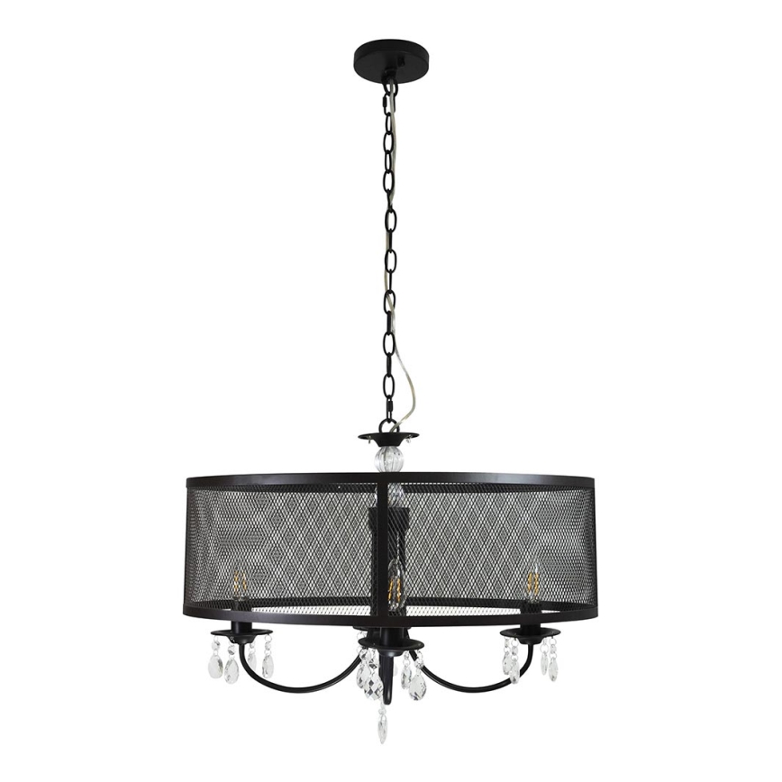 Люстра на цепи BRESSO 4xE14/12W/230V черный