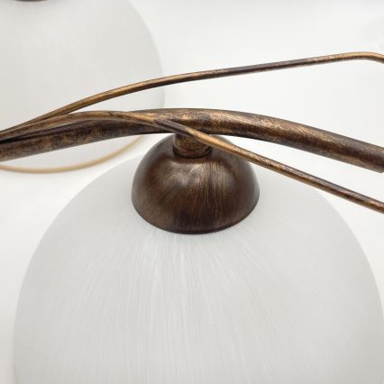 Люстра на цепи COBRA 5xE27/60Вт/230В бронза/патина