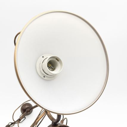 Люстра на цепи COBRA 5xE27/60Вт/230В бронза/патина