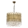 Люстра на цепи CRYSTALLINE 6xE27/40W/230V, диаметр 40 см, латунь