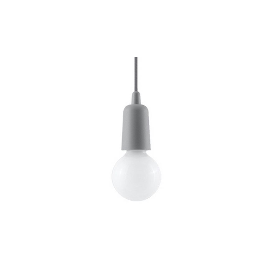 Люстра на цепи DIEGO 1xE27/60W/230V серая