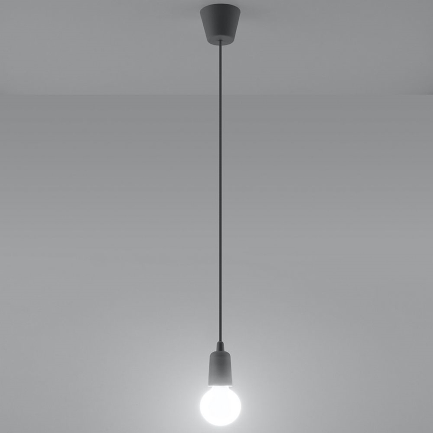 Люстра на цепи DIEGO 1xE27/60W/230V серая