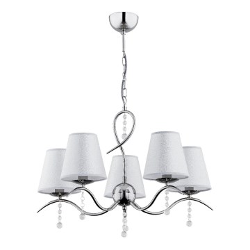Люстра на цепи DIVA 5xE14/10W/230V блестящий хром