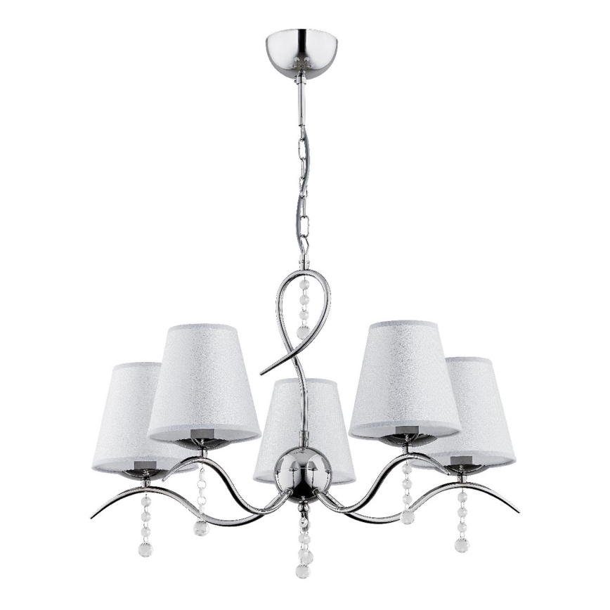 Люстра на цепи DIVA 5xE14/10W/230V блестящий хром