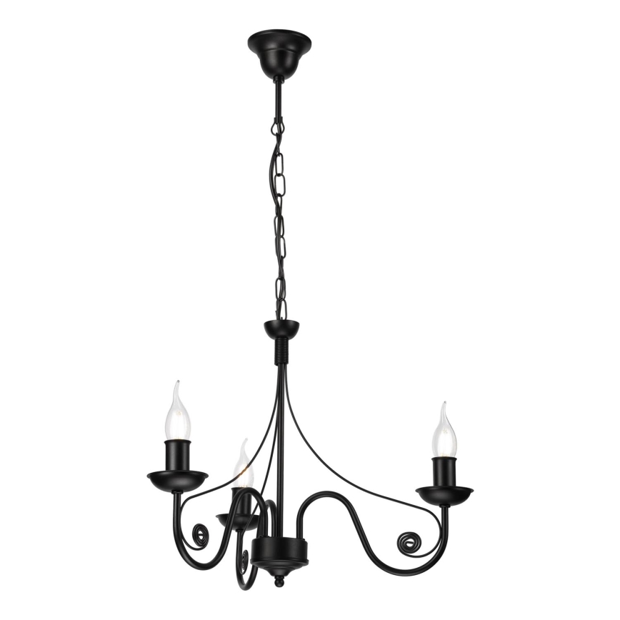 Люстра на цепи DONATO 3xE14/40W/230V черный