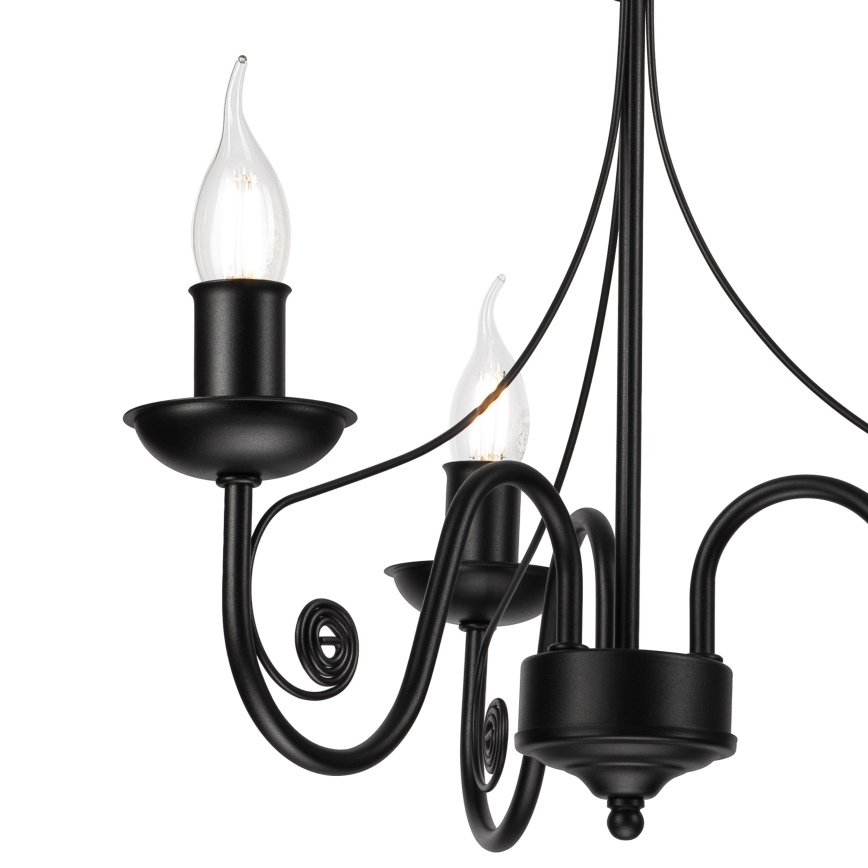 Люстра на цепи DONATO 3xE14/40W/230V черный