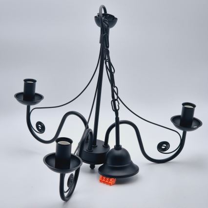 Люстра на цепи DONATO 3xE14/40W/230V черный