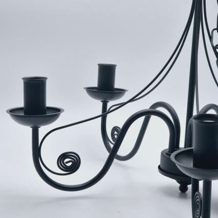 Люстра на цепи DONATO 5xE14/40W/230V черный