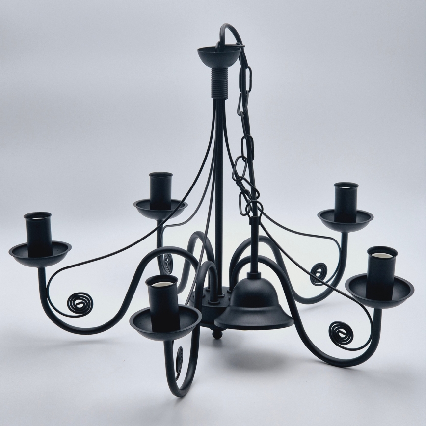 Люстра на цепи DONATO 5xE14/40W/230V черный