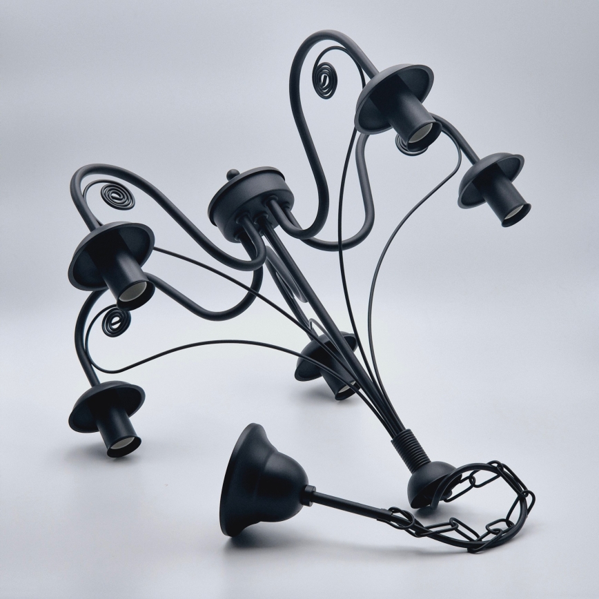 Люстра на цепи DONATO 5xE14/40W/230V черный