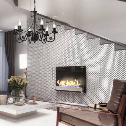 Люстра на цепи DONATO 6xE14/40W/230V черный