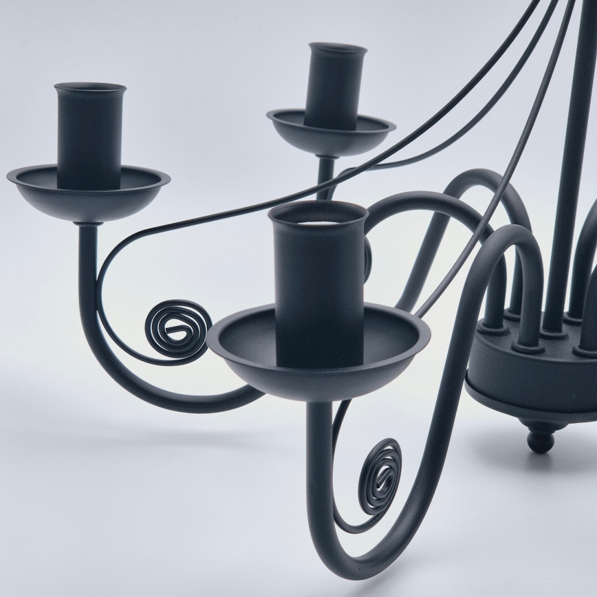 Люстра на цепи DONATO 6xE14/40W/230V черный