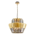 Люстра на цепи DONNA 12xE14/40W/230V диаметр 55 см золотистый