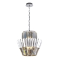 Люстра на цепи DONNA 9xE14/40W/230V диаметр 45 см матовый хром