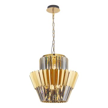 Люстра на цепи DONNA 9xE14/40W/230V диаметр 45 см золотистый