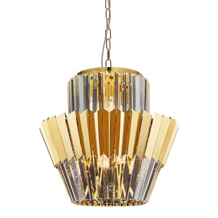 Люстра на цепи DONNA 9xE14/40W/230V диаметр 45 см золотистый