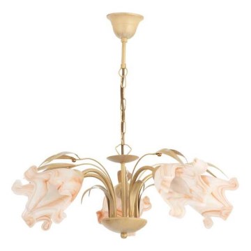 Люстра на цепи DUCATTI 5xE14/10W/230V золотистый