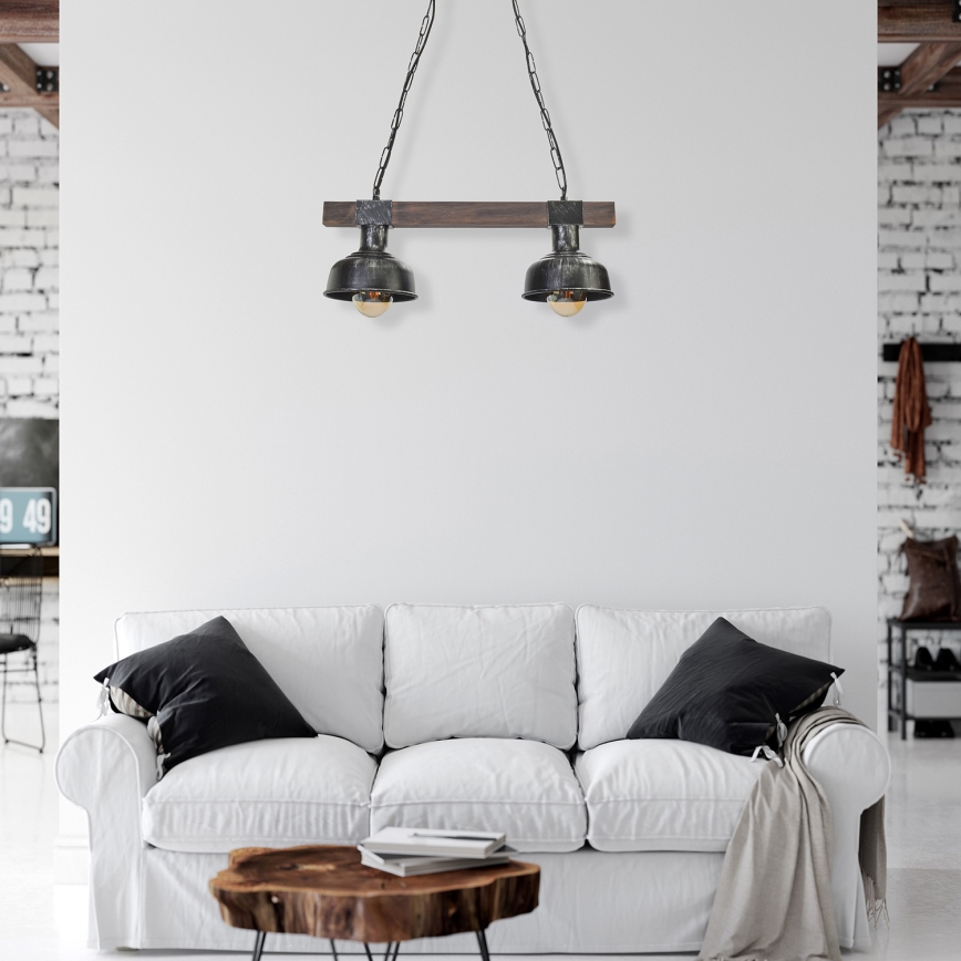 Люстра на цепи FARO 2xE27/60W/230V